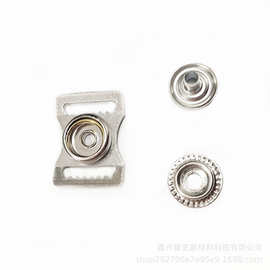 工厂 内径15mm头盔织带母扣配201#箱包调节织带金属带齿日字扣