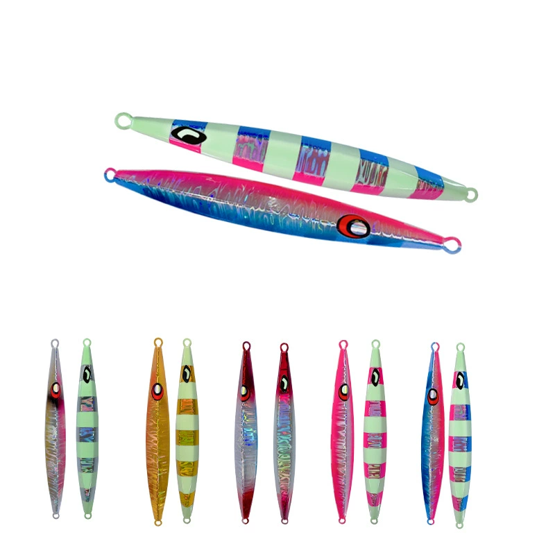 Luya Night Light Terturo 60g ~ 300g of Skin -sinking Ironboard Leading Bait Freshwater Sea Fishing Top Barcuck Barbly Bait Bare Bare Bare