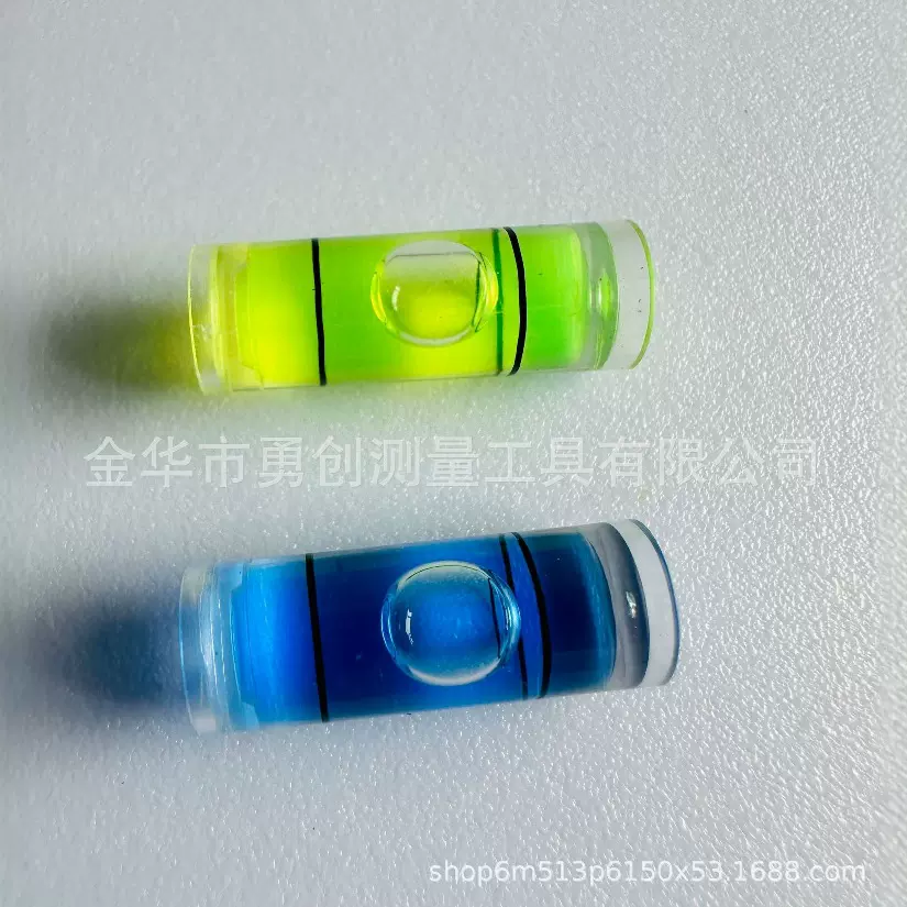 厂家批发圆柱水平泡8*23水平仪气泡水平仪平衡器配件水平尺水准泡