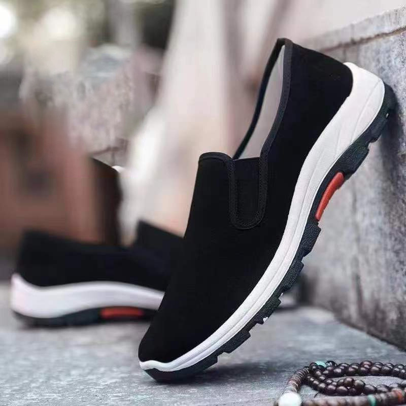Two-color Beijing cloth slippers