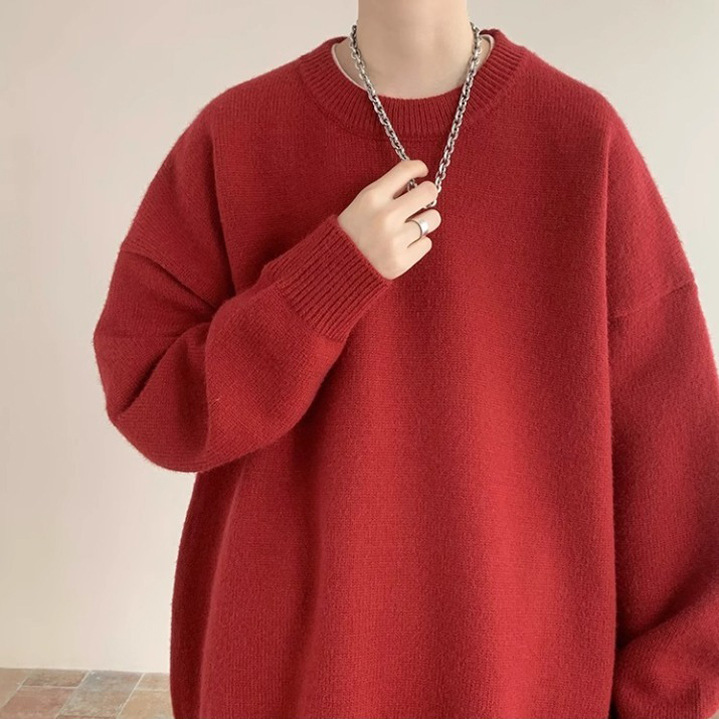 Year-End Team Building Group Uniform Workwear Sweater for Men and Women, Red for Their Zodiac Year, New Year Christmas High-End Knit Sweater Jacket Year-End Team Building Group Uniform Workwear Sweater for Men and Women, Red for Their Zodiac Year, New Year Christmas High-End Knit Sweater Jacket