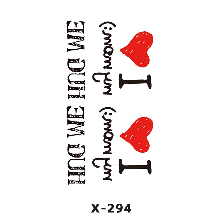 Arco de flor pequeña pegatinas de tatuaje fresco 3D dibujos animados transfronterizo Henna rosa impermeable texto en inglés pegatinas de tatuaje