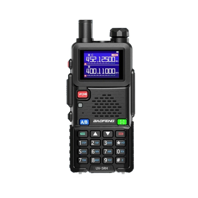 UV-5RH de walkie-talkie Baofeng/5RM de alta potencia 10W de un solo clic de frecuencia AM línea de aviación de banda completa recorrido sin conductor