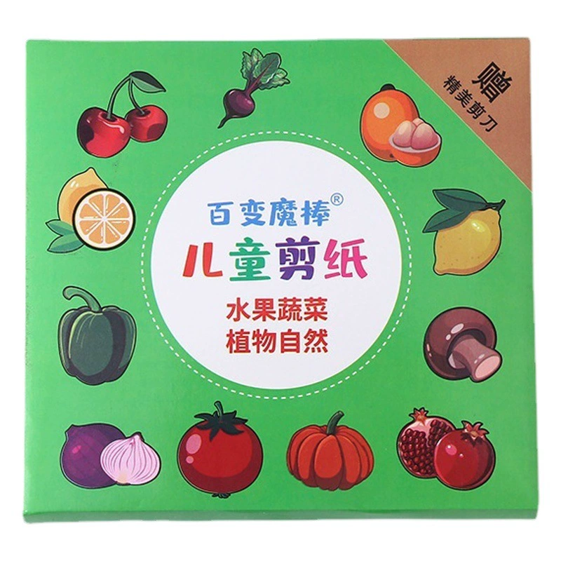 Детская запись цветная печать бумага вырезать граффити бумага складной ребенок DIY Образовательный материал ручной работы цветная комбинация бумаги вырезать оптом