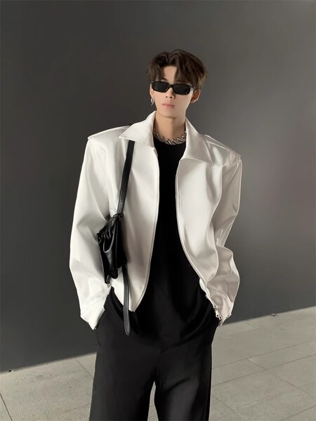Minimalistic design demi-season autumn jacket