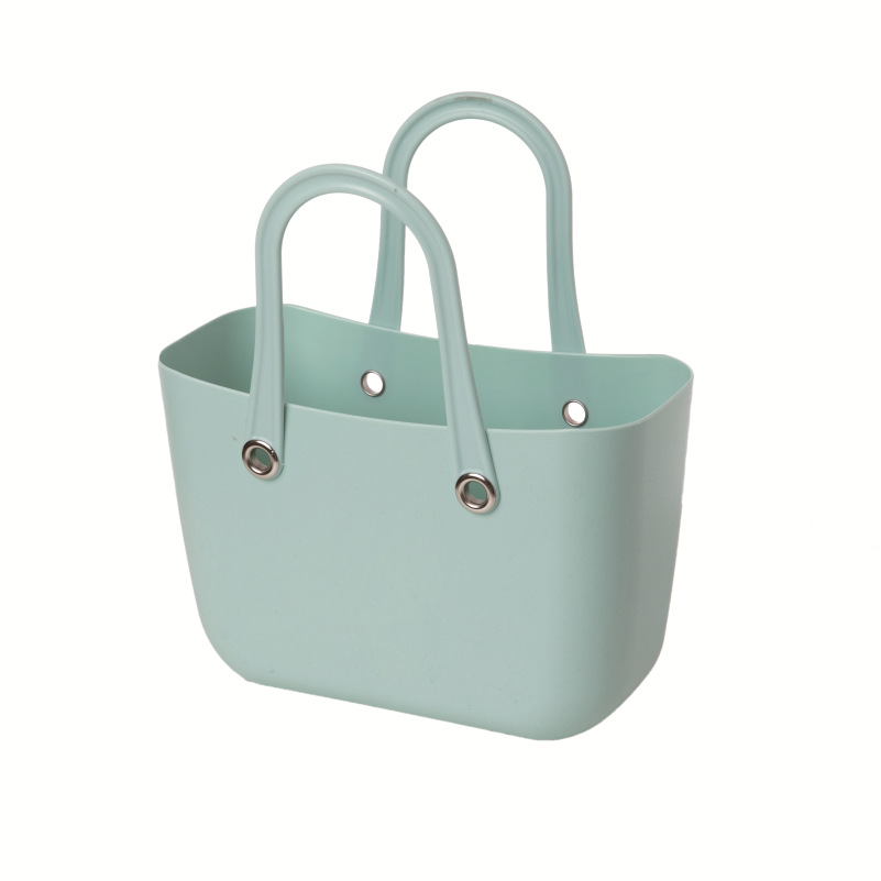 Nueva moda cesta de regalo de mano de plástico cesta de regalo de cumpleaños bolsa de baño cesta niños picnic cesta de almacenamiento