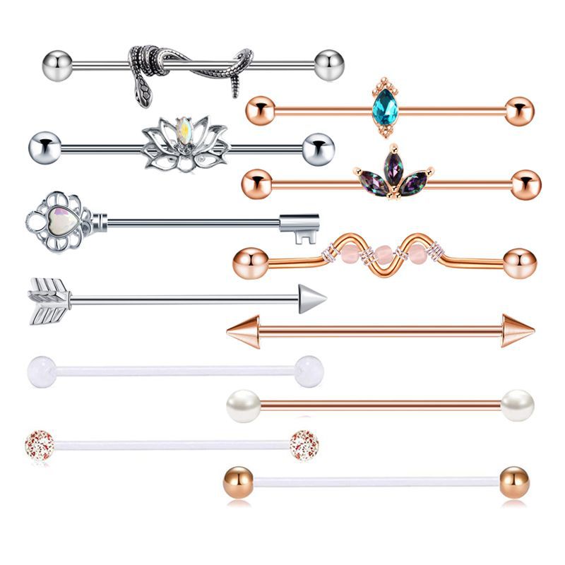 Earrings, piercing, set, (Cross-border trading), Amazon