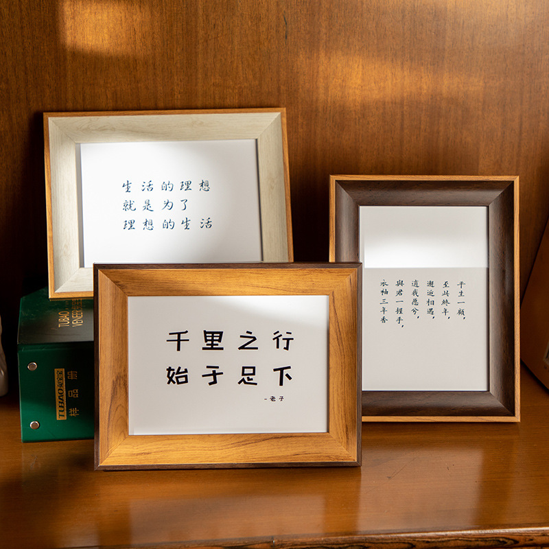 5" 6" 7" 8" 10" A4 Wall Mount European Classical Style Calligraphy Photo Frame for Wedding, Children, Baby Photos