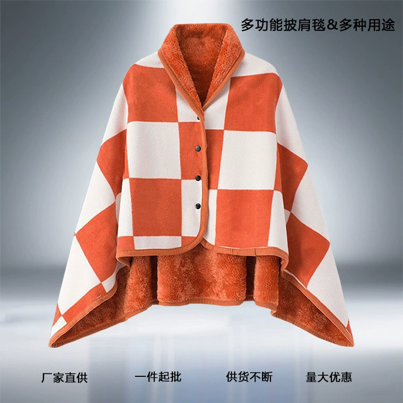 Подарок на День святого Валентина для девушки, плед для сна, утолщенное одеяло-плед в клетку для весны и осени, теплый офисный плед из полиэстера