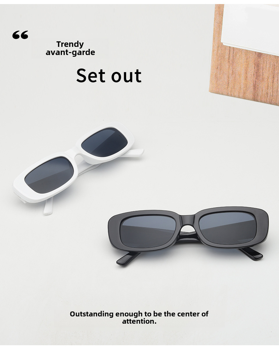 Neliönmuotoiset mustat 2024 uudet aurinkolasit miesten eurooppalaisille ja amerikkalaisille rajat ylittäville ulkomaankaupan lasit naisten retro-ultraviolettisuojatut aurinkolasit_voghion.com