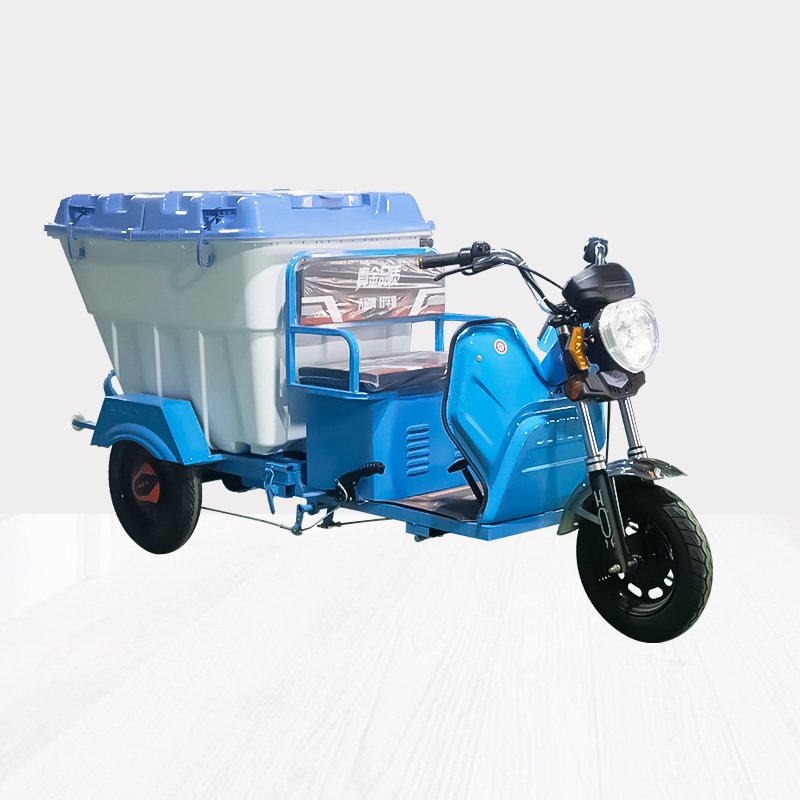 small-scale garbage clean and remove Three Tipping Self unloading Residential quarters School 500L Electric Sanitation Cleaning cars