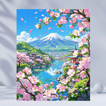 ��ó�羰30*40��ʯ��ѩɽӣ���ֹ�DIY�����������װ�λ�������ѹ