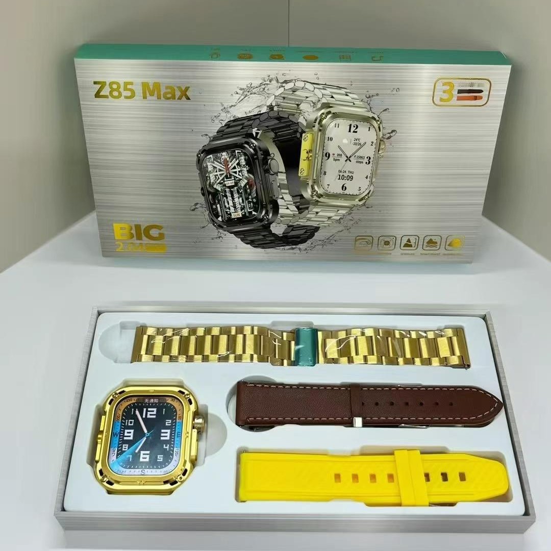 Producto transfronterizo de gran venta: Reloj inteligente Z85 Max con tres correas, modelo privado, multifunción deportivo Z83MAX.