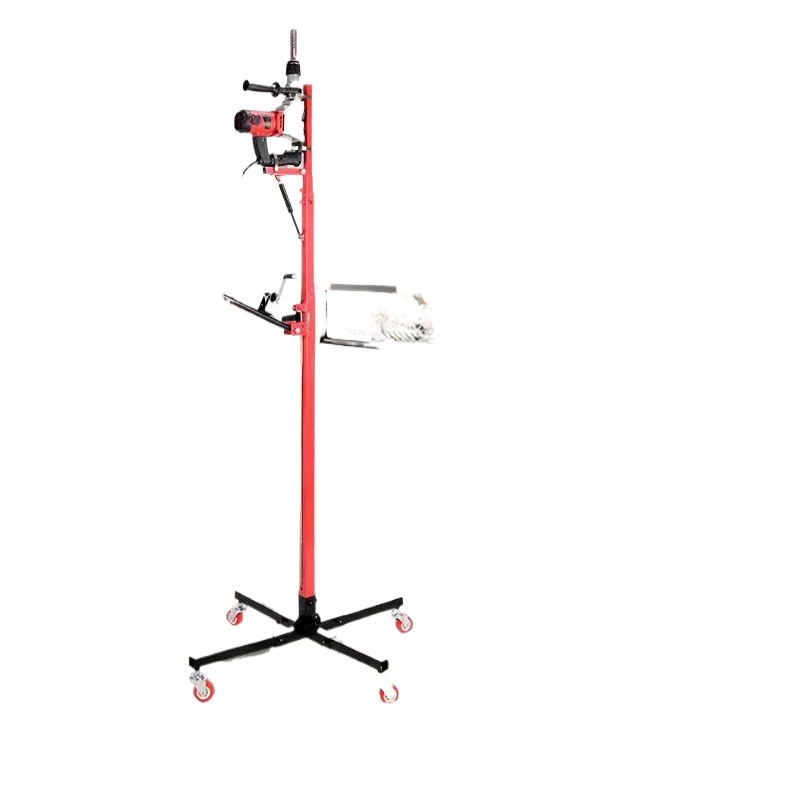 Soporte de perforación engrosado, estante de elevación de martillo eléctrico, soporte de fijación telescópico, barra de soporte de perforación de techo, barra de elevación