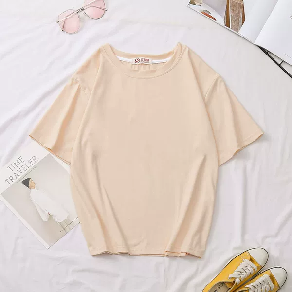 Apricot, with short sleeve