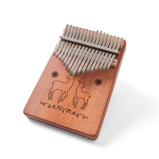 Amazon's Best-Selling Luming 17-Tone Peach Core Finger Piano Mini Solid Wood Thumb Piano Five-Finger Creative