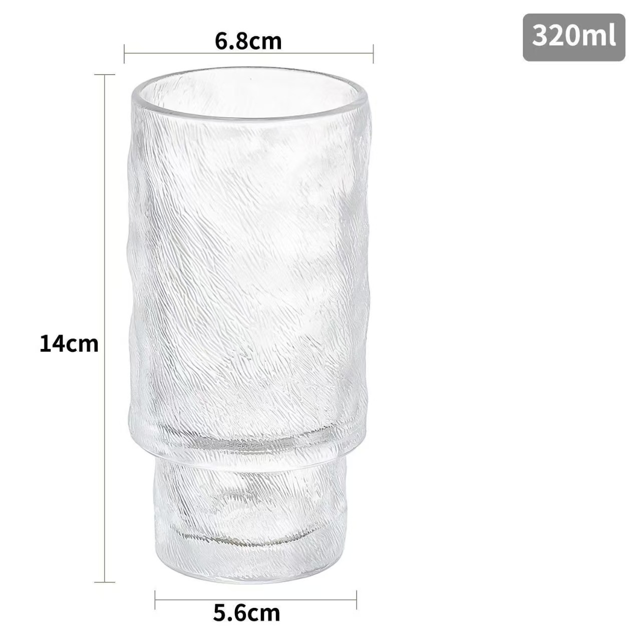 Amazon 11oz con tapa roscada copas de vidrio plegables cerveza jugo de café whisky taza de bebida doméstica