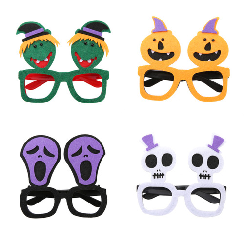 Halloween glasses Halloween glasses creative ghost pumpkin photography prop atmosphere decoration Halloween glasses