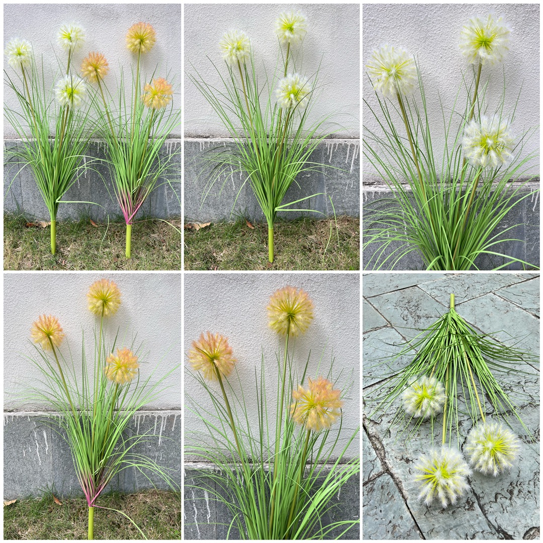 仿真芦苇蒲公英 3头把束蒲公英 狗尾草婚庆软装家居酒店拍摄假花