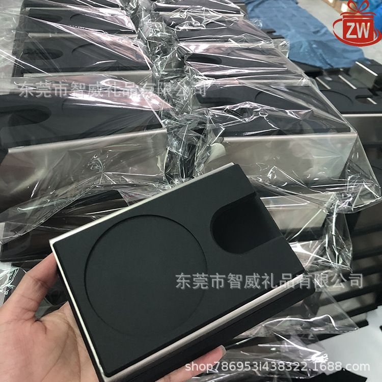 Manufacturer's large number of in stock stainless steel powder press stand coffee powder filling seat powder press stand coffee machine special black Brown