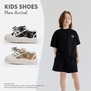 Children's Shoes, Kidsren's Canvas Shoes, Baby Spring & Fall Boys and Girls Velcro Cloth Shoes, Soft Sole Shoes, Kindergarten Bear Shoes