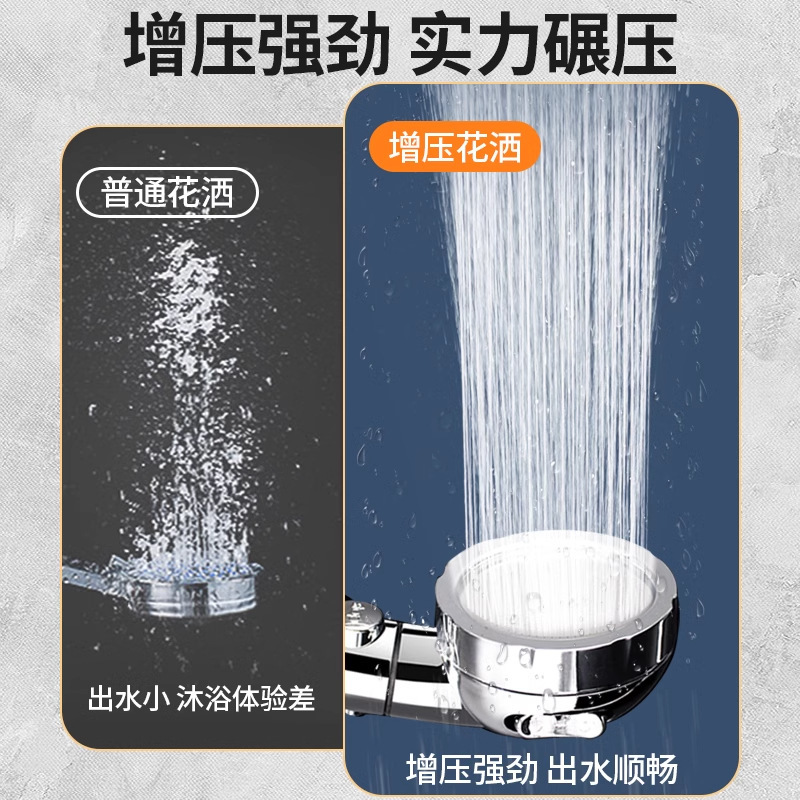 三段調節花こぼれ増圧節水蓮蓬頭一ボタン止水家庭用風呂はシャワーを持ってシャワーヘッドを分解することができます。|undefined