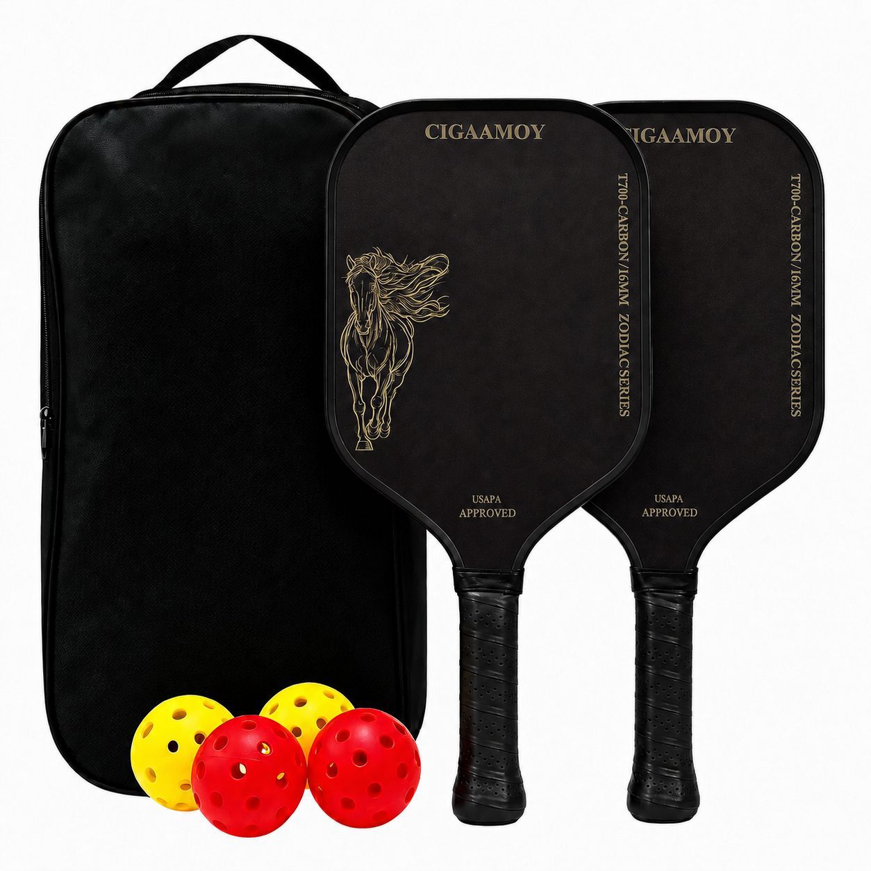 Carbon fiber pickleball racket T700, complete pickleball set, factory customizable, specialized for outdoor sports training