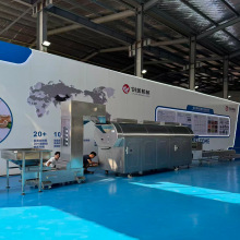 大型电磁加热滚筒炒锅 商用炒亚麻籽设备 芝麻炒货机大型流水线