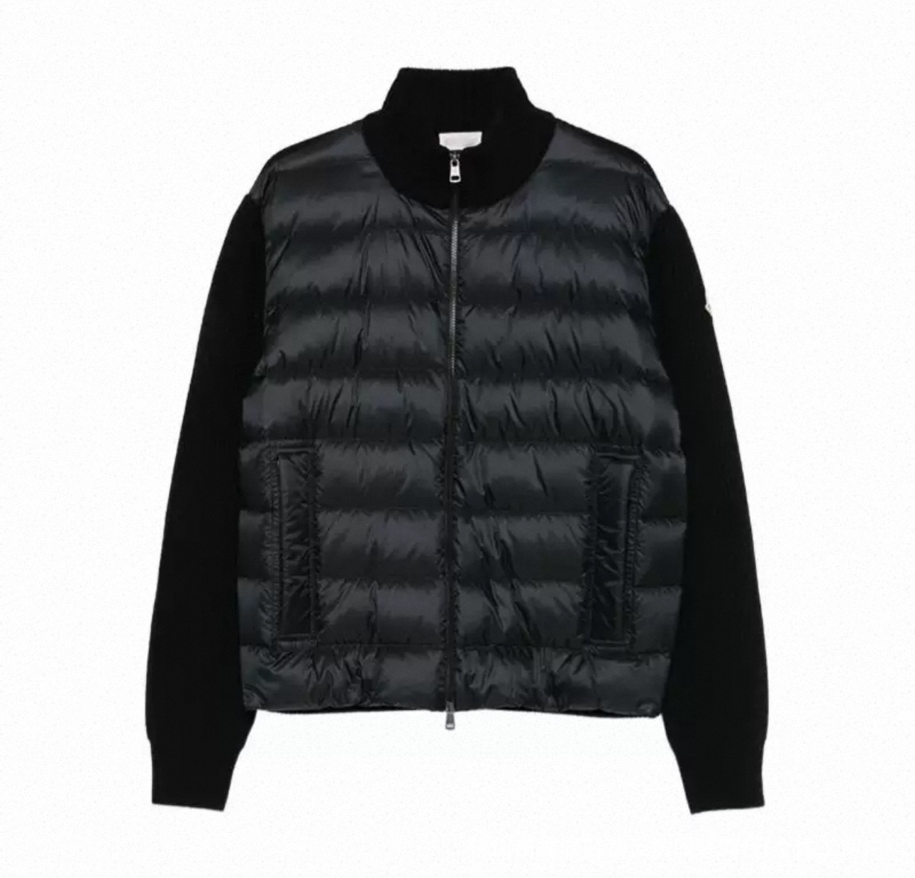 Moncler Cardigan Jacket Knit Down Black