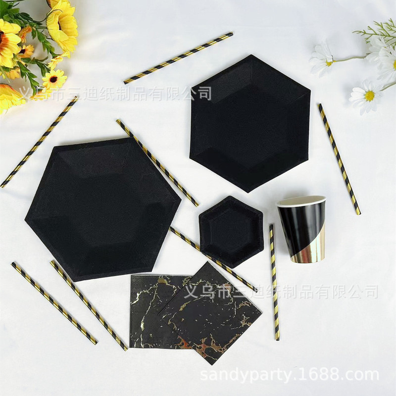 Fracture Price Promotion Disposable Paper Plate Black Paper Tableware Scrub Plate Birthday Cake Plate Party Decorative Plate Fracture Price Promotion Disposable Paper Plate Black Paper Tableware Scrub Plate Birthday Cake Plate Party Decorative Plate