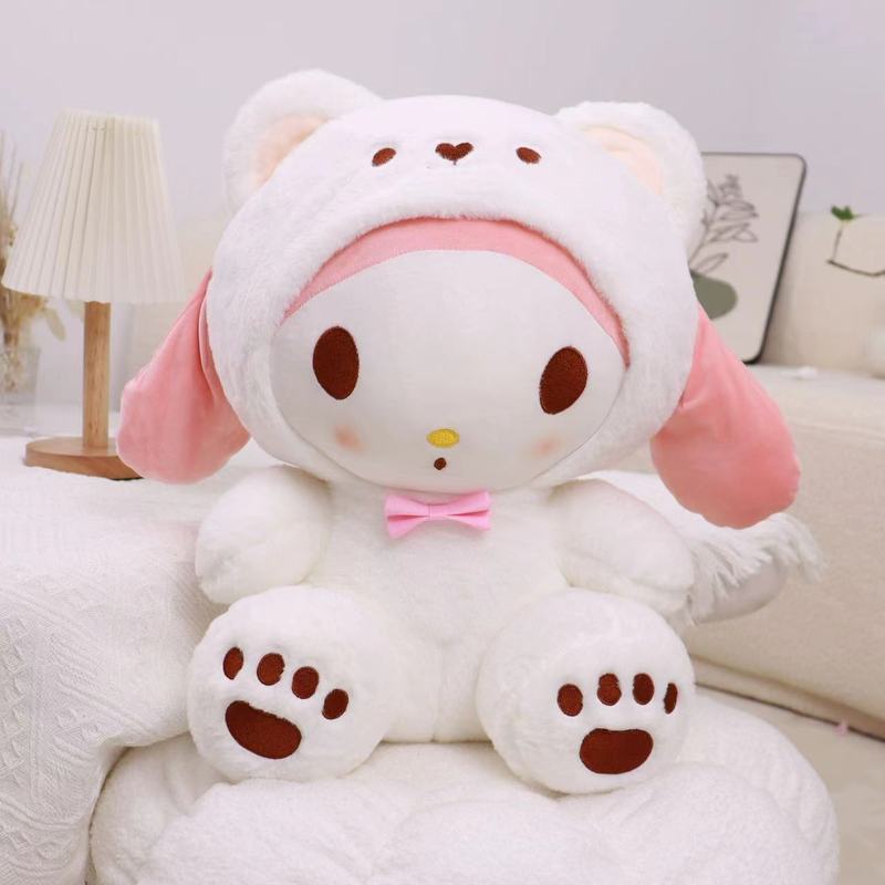 玉桂の犬のぬいぐるみのパチャの犬の人形の卸売りのクロミの子供の人形の贈り物の地は結婚祝いの人形を押します。|undefined