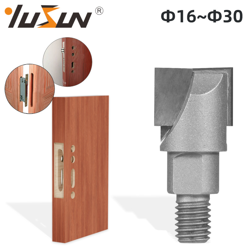 宇盛M10丝扣螺旋清底刀木工铣刀具木门开锁孔刀指纹锁槽口刀修边