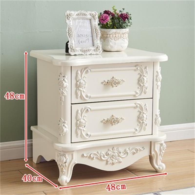 48cm 와이드 아이보리 화이트 페인팅 실버