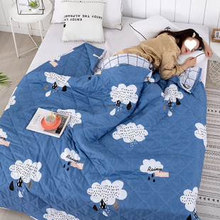 Air-Conditioned Quilt, Summer Cool Quilt, Double Single Thin Quilt, Washable and Machine Washable, Student Dormitory Spring and Autumn Children's Quilt