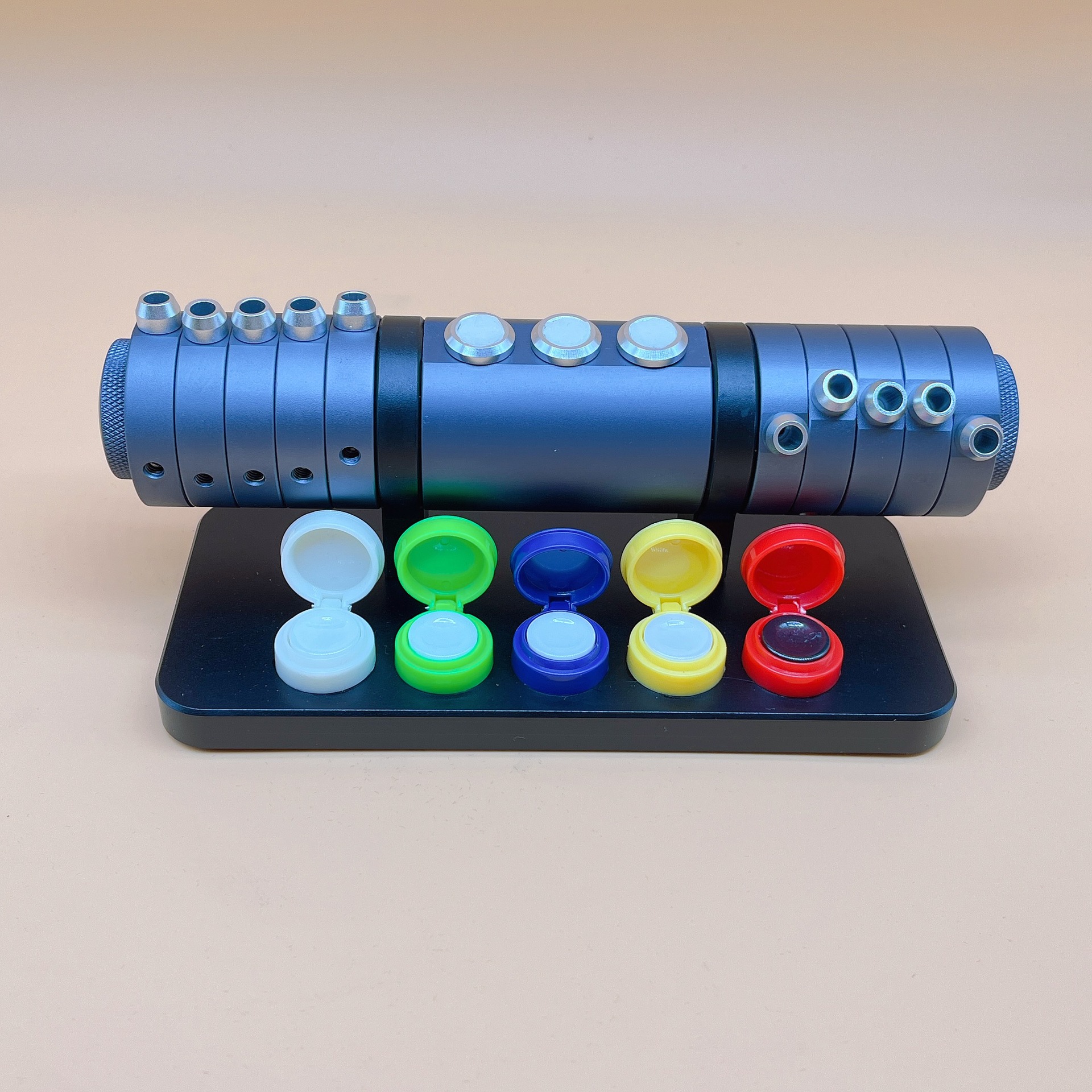 修表工具金属油碟底座刀架油笔架7011陶瓷油碟组合工具