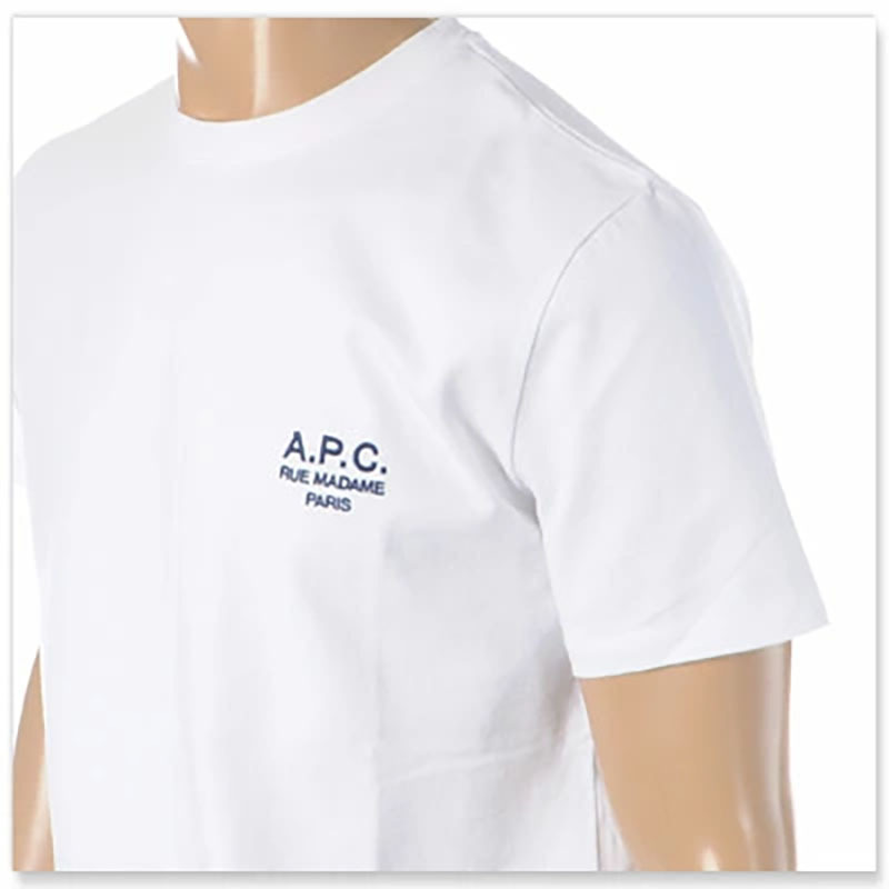 New Product Apc Japanese and Korean Popular A.P Embroider Pattern Printing 100% Cotton Normal Size T-Shirt Men and Women Couple Shirts