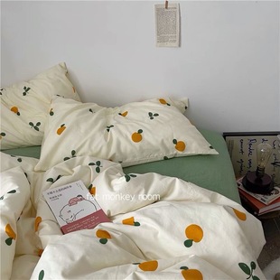 Pair of Pillowcases for Single Person, Cute and Stain-Resistant, New Style Street Stall Pillowcases, Simple Student Dormitory Pillowcases, Manufacturer Wholesale