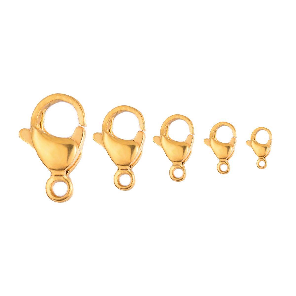 Solid Color Pattern 20 PCS/Package 304 Stainless Steel Solid Color Jewelry Buckle Jewelry Accessories