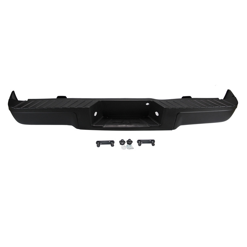 Adecuado para el parachoques trasero del Ford F-150 2009-2014, modelo original negro sin perforaciones.
