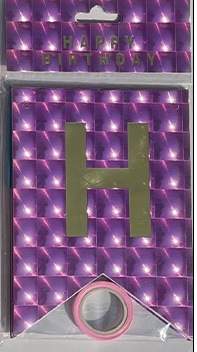 HAPPY BIRTHDAY fiesta de cumpleaños en inglés diseño diagonal de bandera de cola de mermaid letras banderas de color