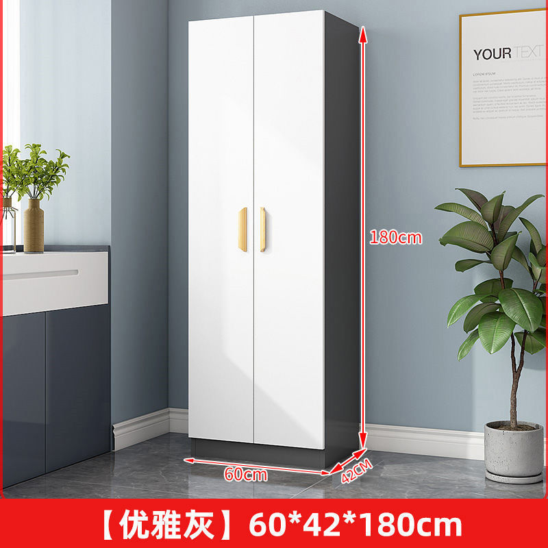 衣柜对开门家用卧室简易出租房用小户型板式柜收纳柜子网红挂衣橱|undefined