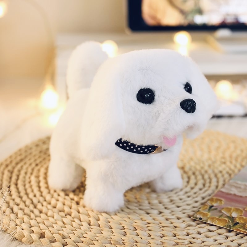 Labrador [white] rechargeable battery + charger + traction rope + bell [70% of people choose]