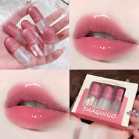 Sachino Water Light Capsule Lip Медовый костюм Увлажняющее зеркало Тонкая вспышка Бесцветное прозрачное стекло Масло для губ