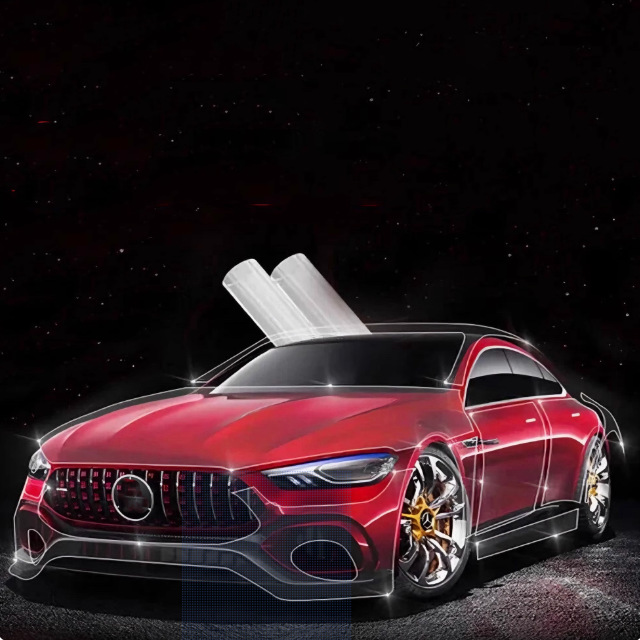 High-End Tpu Car Paint Protection Film, Invisible Car Wrap, Anti-Scratch, Transparent, Full Roll, Imported Tpu Invisible Car Wrap