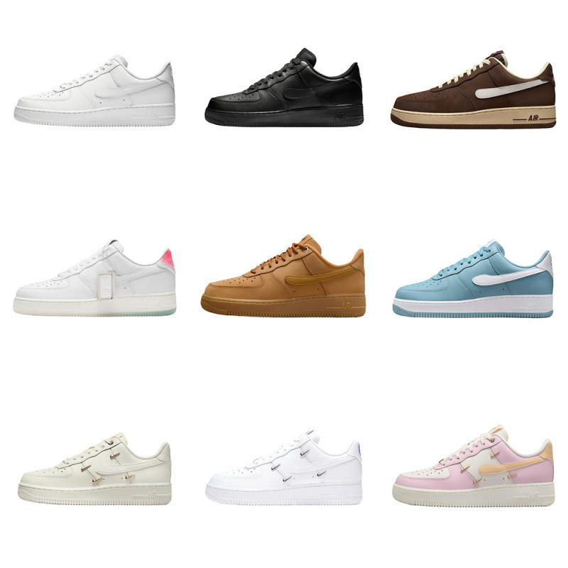 Putian Shoes Pure Original Air Force 1 Low-Top Af1 Sneakers for Men and Women, White Shoes, Year of the Horse Limited Edition, Casual Versatile Trendy Shoes