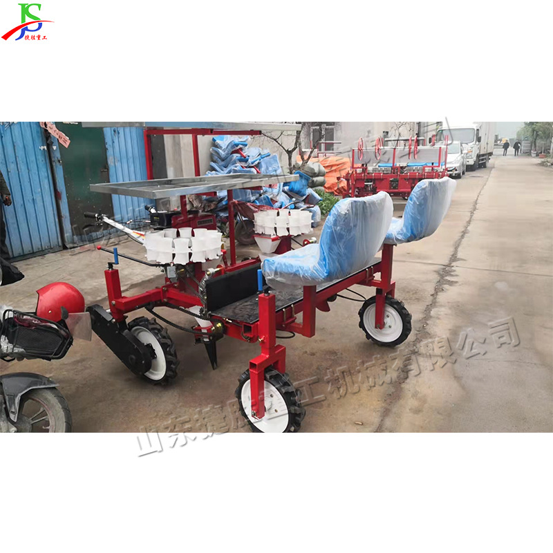 pequeño dispositivo de plantación de plántulas de pimienta tipo autopropulsado plantación de plántulas de invernadero de verduras plantación de plántulas de trasplante de plántulas