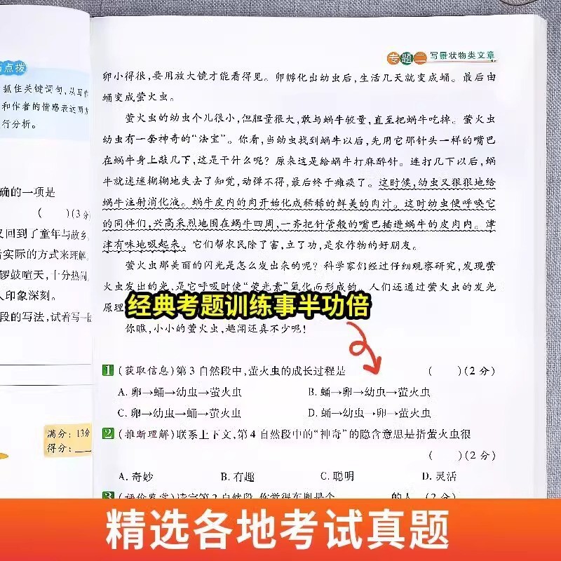 小学校の読書理解専門訓練書一二三四五六年級読書訓練問題100編練習|undefined