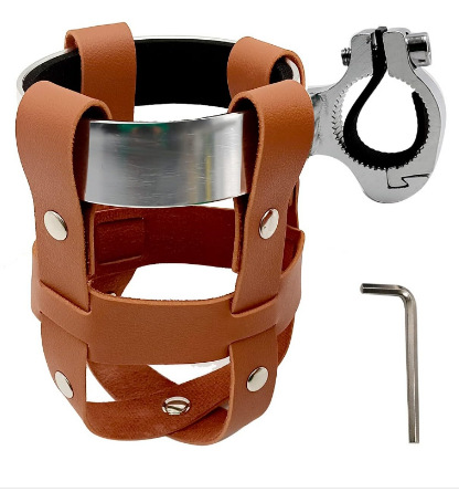 더블 레이어 브라운 컵 슬리브 + 컵 홀더 + 드라이버