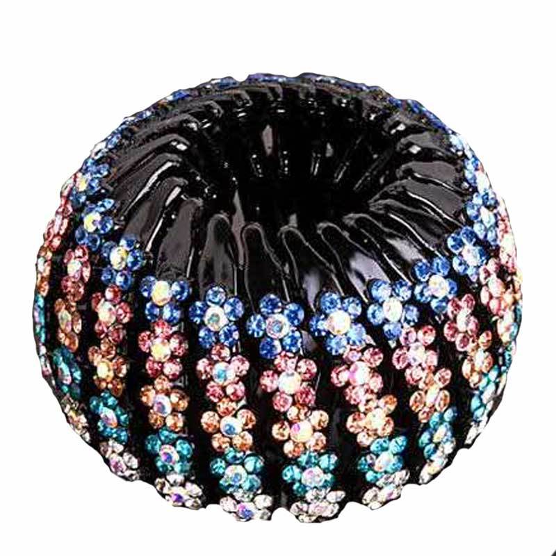 Nuevo Nido de Pájaro updo artefacto bola perezosa cabeza pelo anillo Cola de Caballo pelo clip danza rhinestone tocado accesorios para el cabello horquilla para las mujeres image 22