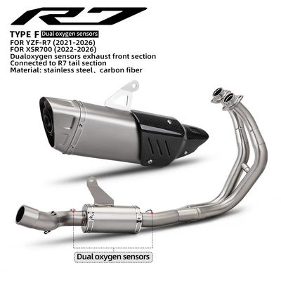 motorcycle XSR700 modification, R7: Exhaust pipe - f